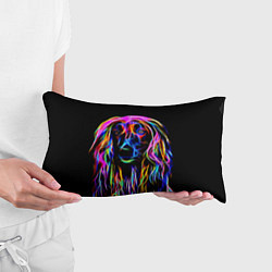 Подушка-антистресс Dog - neon lines, цвет: 3D-принт — фото 2