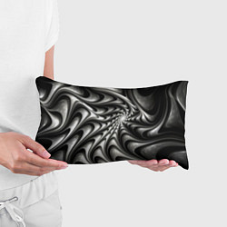 Подушка-антистресс Abstract fractal grey, цвет: 3D-принт — фото 2