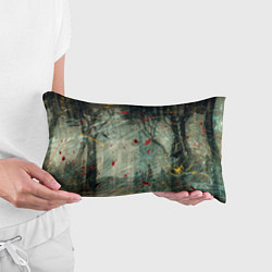 Подушка-антистресс Абстрактные листья, краски и тени, цвет: 3D-принт — фото 2