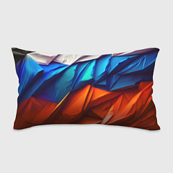 Подушка-антистресс Российский флаг на скале, цвет: 3D-принт