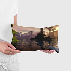 Подушка-антистресс Minecraft - река в лесу, цвет: 3D-принт — фото 2