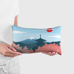 Подушка-антистресс Вид на Фудзияму - Япония, цвет: 3D-принт — фото 2