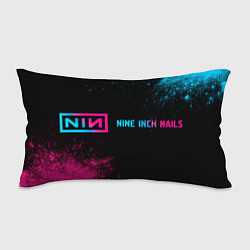 Подушка-антистресс Nine Inch Nails - neon gradient: надпись и символ, цвет: 3D-принт