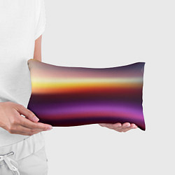 Подушка-антистресс Закат, абстрактные полосы с размытием, цвет: 3D-принт — фото 2