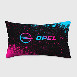 Подушка-антистресс Opel - neon gradient: надпись и символ, цвет: 3D-принт