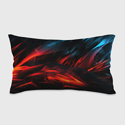 Подушка-антистресс Red black abstract, цвет: 3D-принт