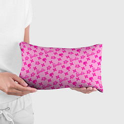 Подушка-антистресс Барби паттерн розовый, цвет: 3D-принт — фото 2