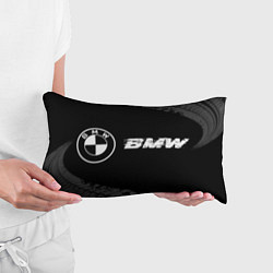 Подушка-антистресс BMW speed на темном фоне со следами шин: надпись и, цвет: 3D-принт — фото 2