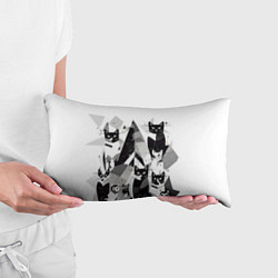 Подушка-антистресс Абстрактные коты, цвет: 3D-принт — фото 2