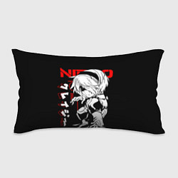 Подушка-антистресс Nier automata - черный и красный, цвет: 3D-принт