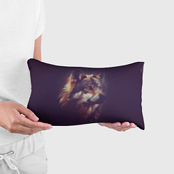 Подушка-антистресс Задумчивый волк, цвет: 3D-принт — фото 2