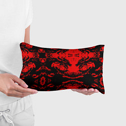 Подушка-антистресс Черный дракон на красном небе, цвет: 3D-принт — фото 2