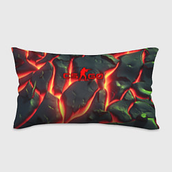 Подушка-антистресс CSGO красные плиты с лавой, цвет: 3D-принт
