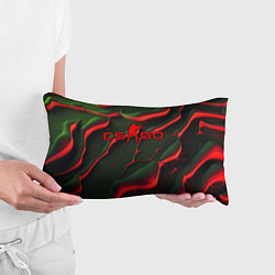 Подушка-антистресс CSGO red green texture, цвет: 3D-принт — фото 2