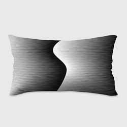 Подушка-антистресс Черная белая абстракция зигзаг, цвет: 3D-принт