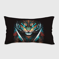 Подушка-антистресс Тигр самурай, цвет: 3D-принт