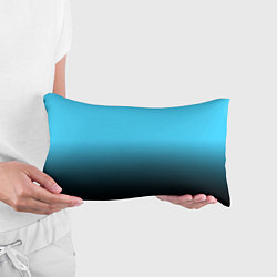 Подушка-антистресс Градиент чёрно-голубой, цвет: 3D-принт — фото 2