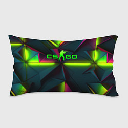 Подушка-антистресс CS GO green neon, цвет: 3D-принт