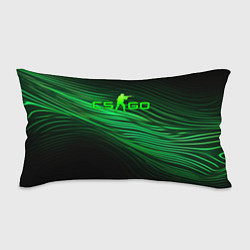 Подушка-антистресс CSGO green lines logo, цвет: 3D-принт