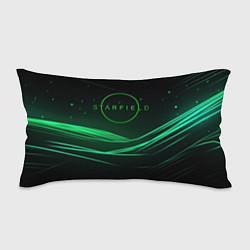 Подушка-антистресс Starfield green logo, цвет: 3D-принт