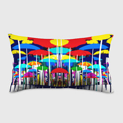 Подушка-антистресс Mirror pattern of umbrellas - pop art, цвет: 3D-принт