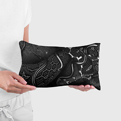 Подушка-антистресс Чёрно-белая орнамент, цвет: 3D-принт — фото 2
