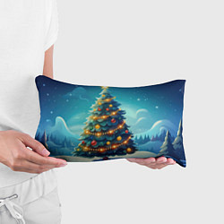 Подушка-антистресс Новогодняя елка, цвет: 3D-принт — фото 2