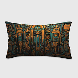 Подушка-антистресс Орнамент в египетском стиле, бюст Нефертити, цвет: 3D-принт