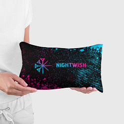 Подушка-антистресс Nightwish - neon gradient по-горизонтали, цвет: 3D-принт — фото 2