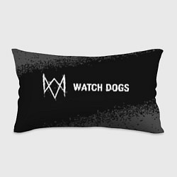 Подушка-антистресс Watch Dogs glitch на темном фоне по-горизонтали, цвет: 3D-принт