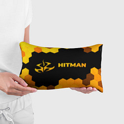 Подушка-антистресс Hitman - gold gradient по-горизонтали, цвет: 3D-принт — фото 2