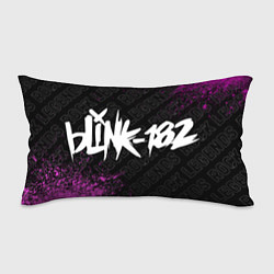 Подушка-антистресс Blink 182 rock legends по-горизонтали, цвет: 3D-принт
