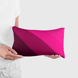 Подушка-антистресс Широкие розовые полосы, цвет: 3D-принт — фото 2