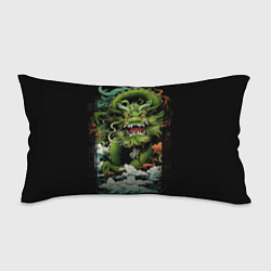 Подушка-антистресс Зеленый дракон символ года, цвет: 3D-принт