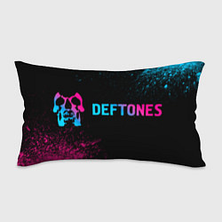 Подушка-антистресс Deftones - neon gradient по-горизонтали, цвет: 3D-принт