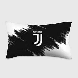 Подушка-антистресс Juventus спорт краски черно белый, цвет: 3D-принт