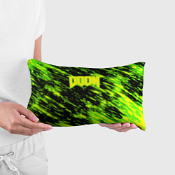 Подушка-антистресс Doom огенное лого кислотное, цвет: 3D-принт — фото 2