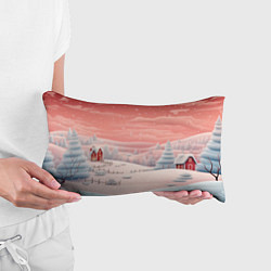 Подушка-антистресс Предновогодний снегопад, цвет: 3D-принт — фото 2