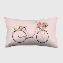 Подушка-антистресс Розовый велосипед с цветами, цвет: 3D-принт