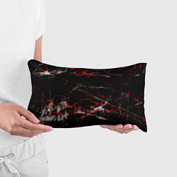 Подушка-антистресс Красные узоры, цвет: 3D-принт — фото 2