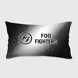 Подушка-антистресс Foo Fighters glitch на светлом фоне по-горизонтали, цвет: 3D-принт