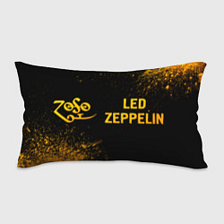 Подушка-антистресс Led Zeppelin - gold gradient по-горизонтали, цвет: 3D-принт