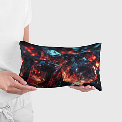 Подушка-антистресс Прозрачные абстрактные камни, цвет: 3D-принт — фото 2