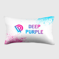 Подушка-антистресс Deep Purple neon gradient style по-горизонтали, цвет: 3D-принт