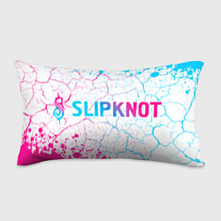 Подушка-антистресс Slipknot neon gradient style по-горизонтали, цвет: 3D-принт