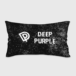 Подушка-антистресс Deep Purple glitch на темном фоне по-горизонтали, цвет: 3D-принт
