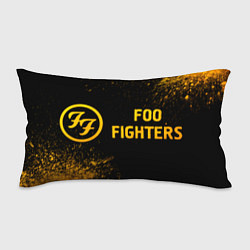 Подушка-антистресс Foo Fighters - gold gradient по-горизонтали, цвет: 3D-принт