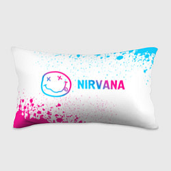 Подушка-антистресс Nirvana neon gradient style по-горизонтали, цвет: 3D-принт