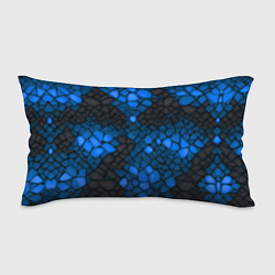 Подушка-антистресс Синий трескающийся камень