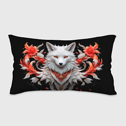 Подушка-антистресс Белая лисица - кицунэ, цвет: 3D-принт